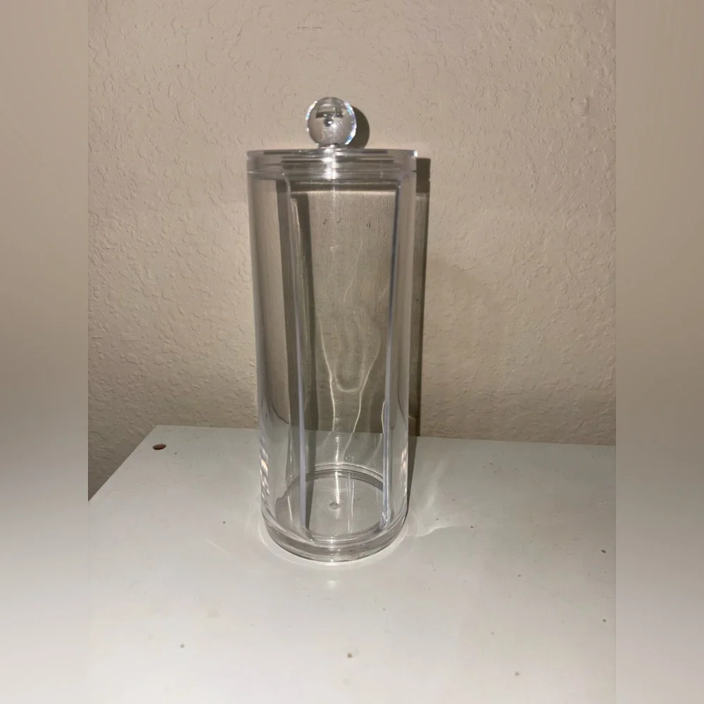 Clear Acrylic Cotton Round Organizer